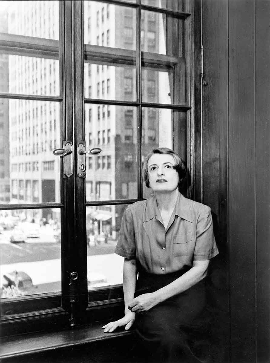 Ayn Rand by Phyllis Cerf, courtesy Christopher and Jonathan Cerf.